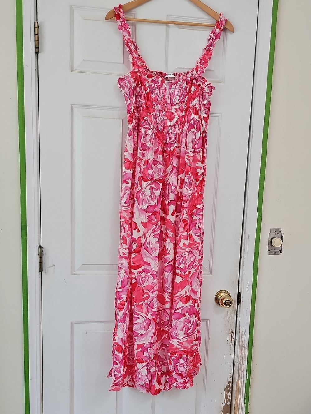 Calvin Klein Pink Floral Maxi Dress